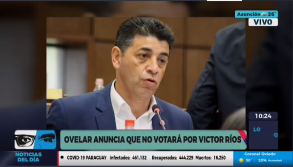Ovelar no votará por Ríos y cuestiona “farsa” del Consejo al incluirlo en la terna - ADN Digital