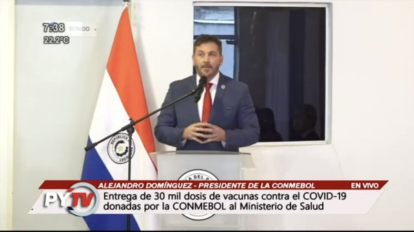 30.000 dosis anticovid recibió Paraguay de parte de la Conmebol - ADN Digital