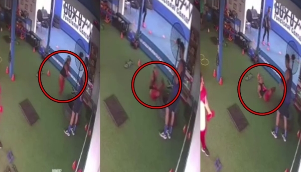 La caída de Yasuri en pleno gimnasio - Teleshow