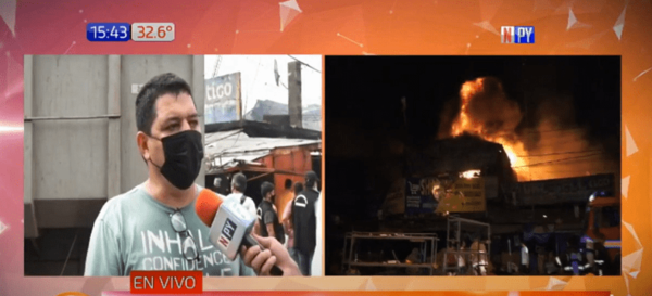 Director del Mercado 4 refiere que 35 comerciantes fueron afectados por incendio | Noticias Paraguay