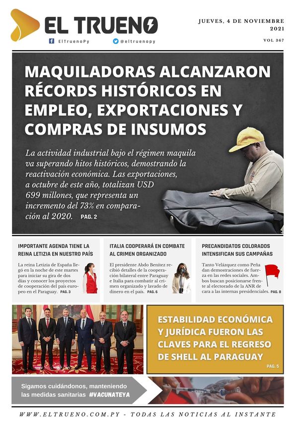 E-paper 4 de noviembre 2021 - El Trueno