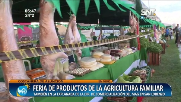 Costanera de Asunción: Inició la Feria de la Agricultura Familiar - SNT