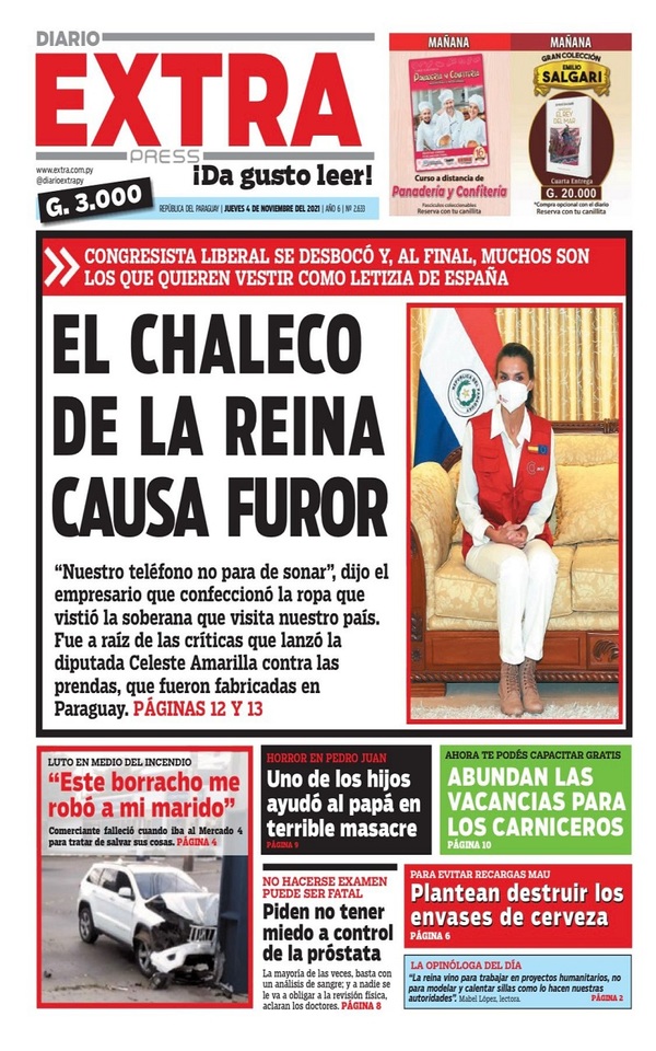 Portadas de este jueves 4 de noviembre de 2021