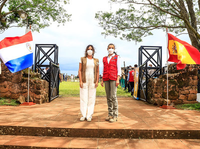 Reina de España termina hoy recorrido por Paraguay