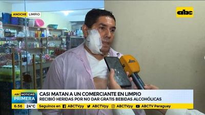 Apuñalan en el rostro a comerciante por no querer regalar bebidas - ABC Noticias - ABC Color
