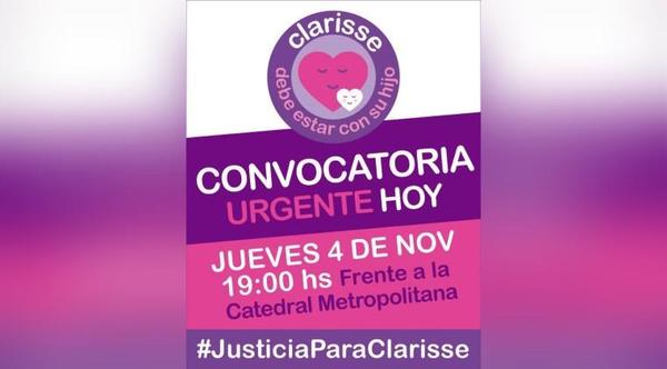 #JusticiaparaClarisse: Protesta frente a la Catedral Metropolitana a favor de la madre – Prensa 5