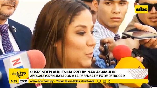 Suspenden audiencia preliminar a Patricia Samudio - A la gran 730 - ABC Color