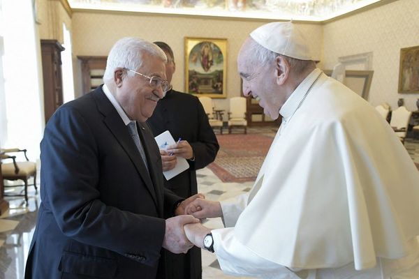 Papa pide dialogar para la solución de los dos Estados al recibir a presidente de Palestina - Mundo - ABC Color