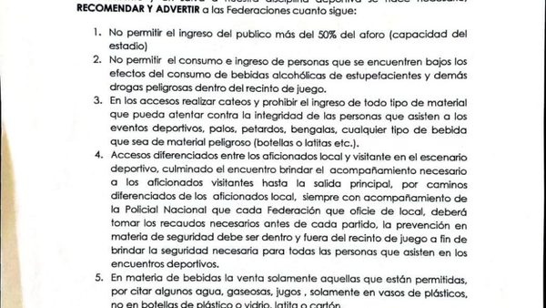 TÍMIDA REACCIÓN DE LA FEDERACIÓN PARAGUAYA ANTE OLA DE VIOLENCIA