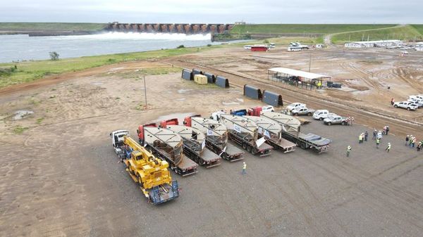 Llegó a la zona de obras el segundo lote de componentes de las turbinas para la Central Aña Cuá - Nacionales - ABC Color