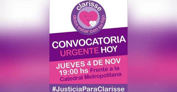 La Nación / #JusticiaparaClarisse: protesta frente a la Catedral a favor de la madre