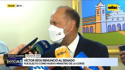 Parlamentarios de diferentes bancadas reaccionan tras elección de Víctor Ríos como ministro de CSJ - ABC Noticias - ABC Color
