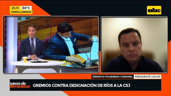Gremios de la producción rechazan a Víctor Ríos como Ministro de la Corte Suprema de Justicia  - Mesa de Periodistas - ABC Color