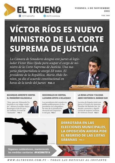 E-paper 5 de noviembre 2021 - El Trueno