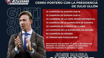 Apuntan a  Guti de gerente