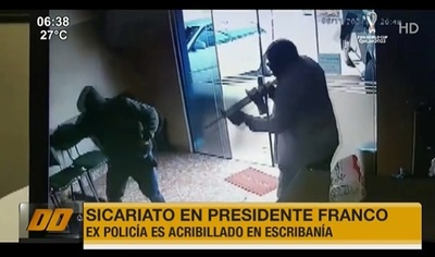 Acribillan a expolicía en Presidente Franco