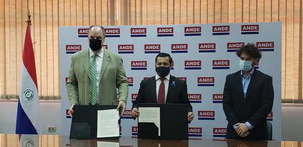 ANDE firmó memorándum de entendimiento para proveer energía a futura planta de hidrógeno verde - .::Agencia IP::.