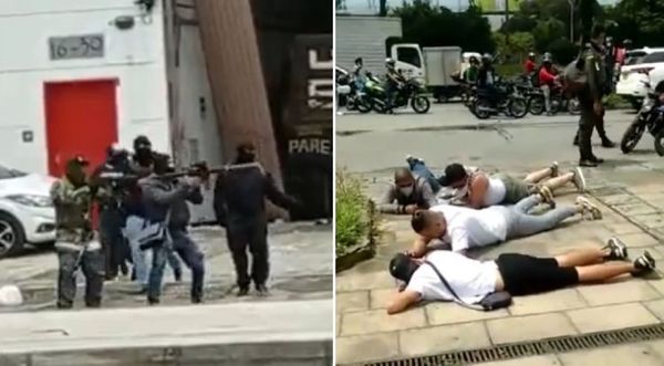Frustran un atraco a punta de fusil en Medellín y detienen a 11 personas