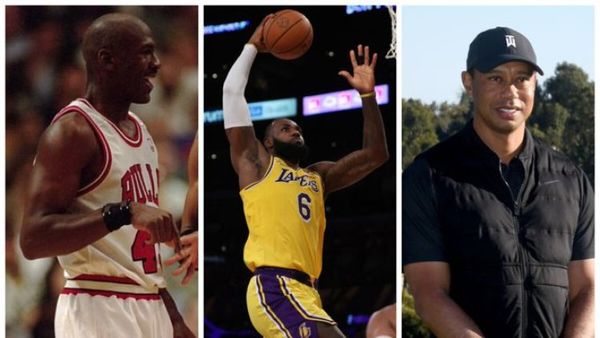 Michael Jordan, LeBron James y Tiger Woods, entre los deportistas mejores pagados de la historia