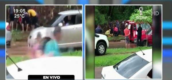 Mujer es arrastrada por raudal en PJC | Noticias Paraguay