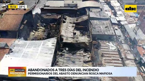 Abandonados a tres días del incendio, permisionarios denuncian rosca mafiosa - ABC Noticias - ABC Color