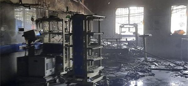 Once personas mueren en incendio de un hospital para enfermos de covid-19 en India