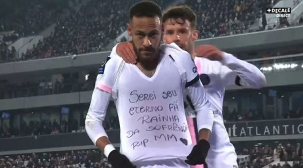 Neymar rinde homenaje a Marília Mendonça en el partido del PSG