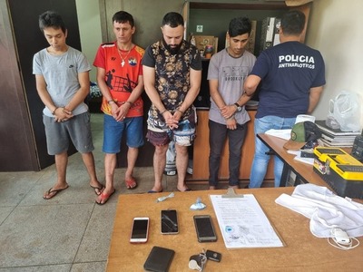 Detienen a 4 microtraficantes en Salto del Guairá | Ñanduti