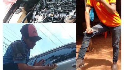 Mantiene a sus hijos trabajando en un taller