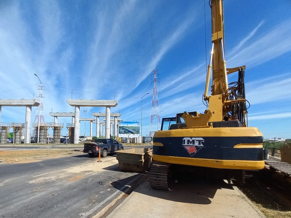 Puente Héroes del Chaco: Colocan pilotes para viaducto de interconexión con el Corredor Botánico - ADN Digital