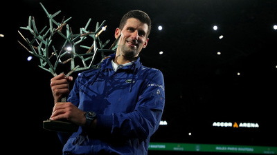 Djokovic remonta a Medvedev y gana su sexto Masters 1000 de París