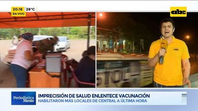 Imprecisión de Salud enlentece vacunación - ABC Noticias - ABC Color