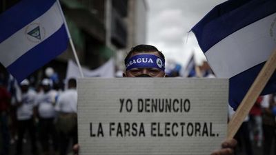 Nicaragüenses  protestan en varios países contra Ortega