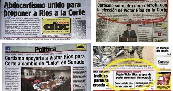 La Nación / Abc: De crítico a lamebotas de nuevo miembro de la CSJ