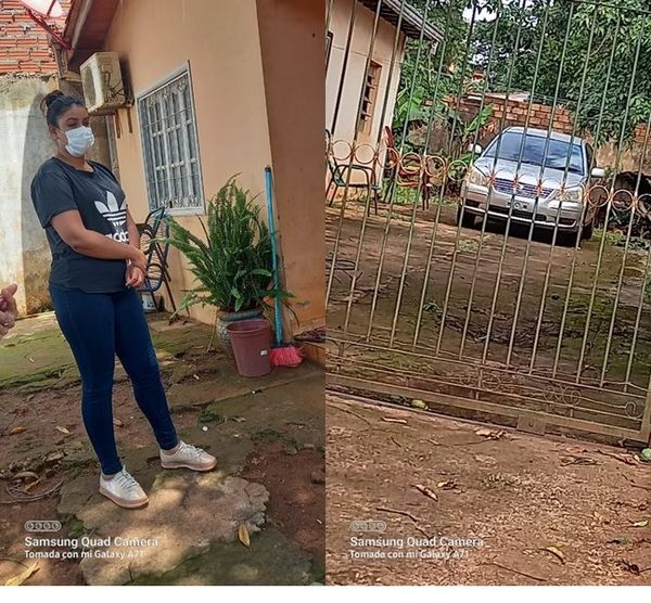 Encontraron automóvil robado mediante GPS, dueña de la vivienda no sabe cómo llegó a su patio pero se busca al concubino