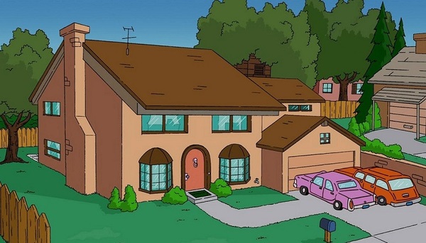 Inmobiliaria pone precio a casa de los Simpson - Teleshow