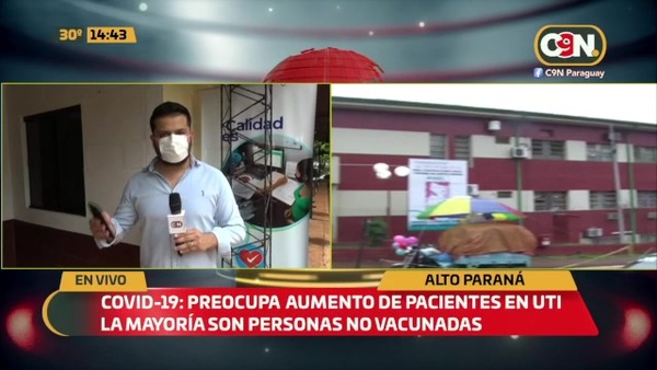 Covid 19: Preocupa aumento de pacientes UTI en Alto Paraná - SNT