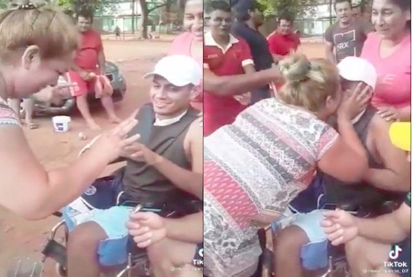 Crónica / TOMÓ LA INICIATIVA. ¡Ella le pidió al novio el casorio!