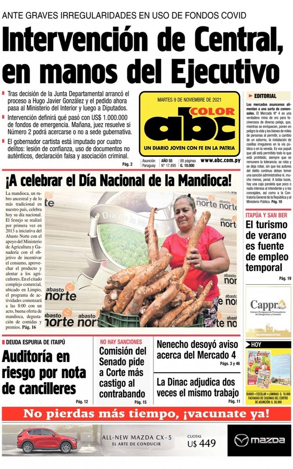 Portadas de este martes 9 de noviembre de 2021