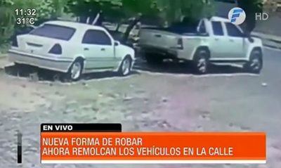 Nueva forma de robar: remolcan vehículos en la calle | Telefuturo