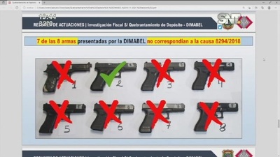 Fuga de armas de la DIMABEL: Tres detenidos - SNT