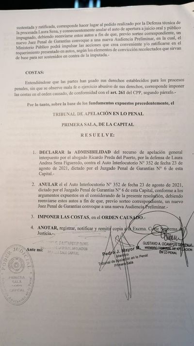 Tribunal anula resolución que elevaba a juicio oral el caso de Renato Talavera - Nacionales - ABC Color