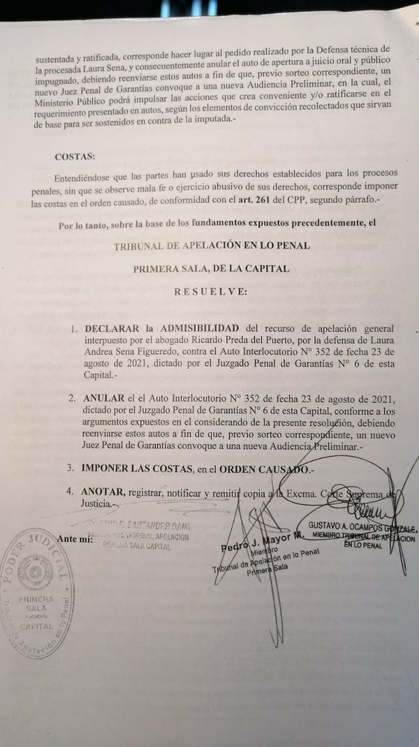 Tribunal anula resolución que elevaba a juicio oral el caso de Renato Talavera - Nacionales - ABC Color