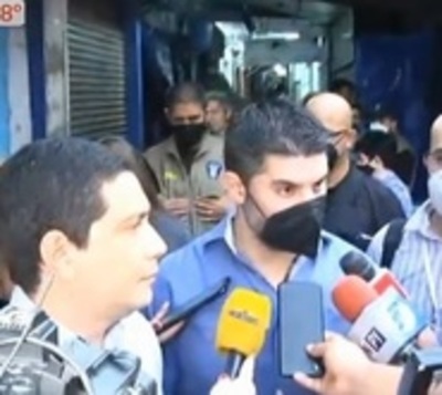Nenecho recorre zona incendiada del Mercado 4 - Paraguay.com