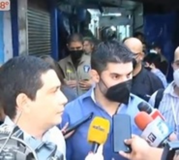 Nenecho recorre zona incendiada del Mercado 4 - Paraguay.com
