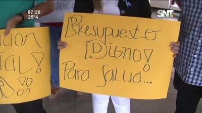 Manifestación de médicos del Hospital de Clínicas - SNT