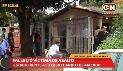 Hombre muere baleado tras asalto en CDE