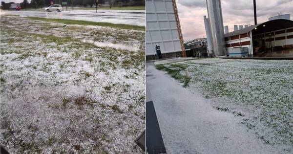 La Nación / Registraron granizada y destrozos en ex-Campo 9