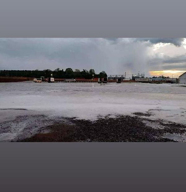 Granizada intensa alcanzó a al menos tres distritos entre Caaguazú y Canindeyú - Nacionales - ABC Color