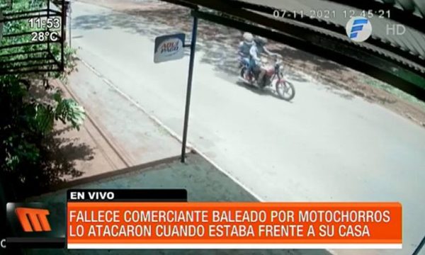 Comerciante fue baleado por motochorros y falleció | Telefuturo